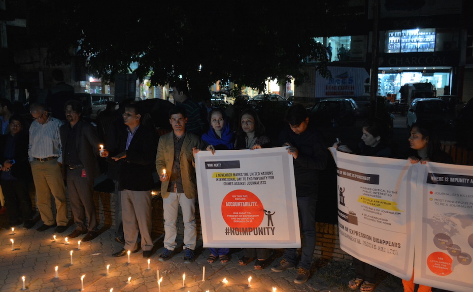 In remembrance: civil society members and journalists mark International Day to End Impunity; demand investigation into the cases of slain journalists