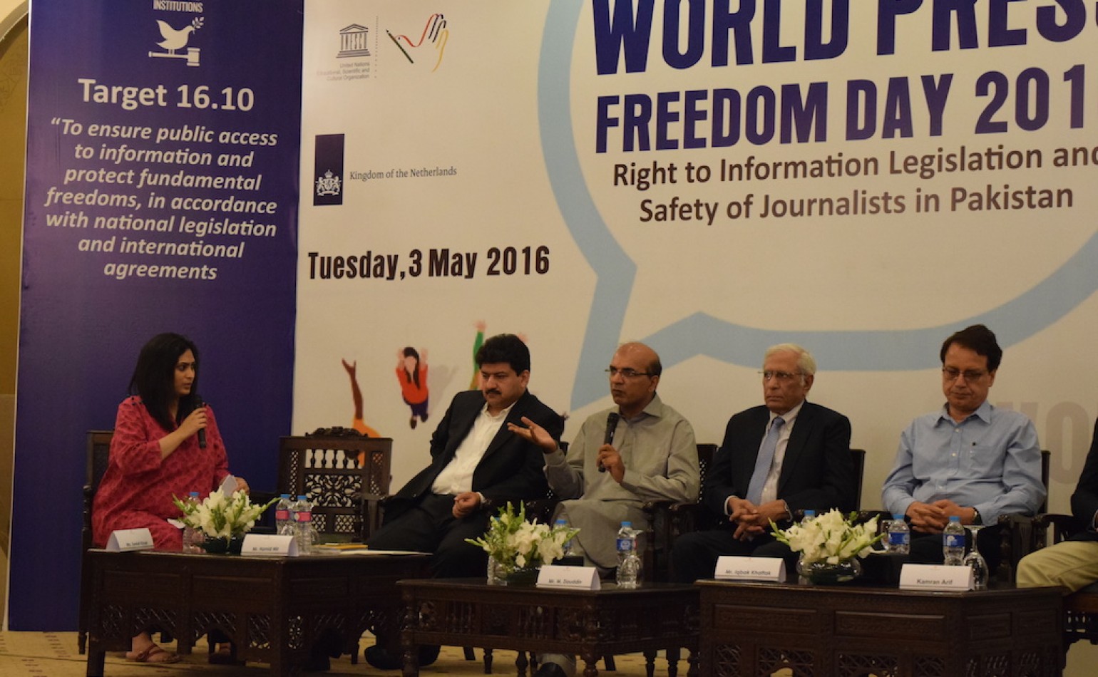 UNESCO, Media Matters for Democracy, Embassy of Netherlands and Center for Peace and Development Initiatives hosted World Press Freedom Day 2016 in Islamabad