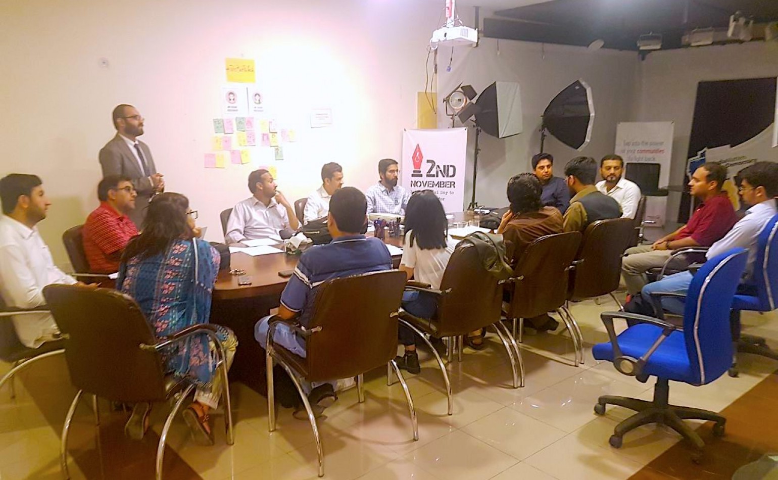 Journalists and coders scrape online data to examine legislative performance at a Scrapthon hosted by Media Matters for Democracy and Code for Pakistan
