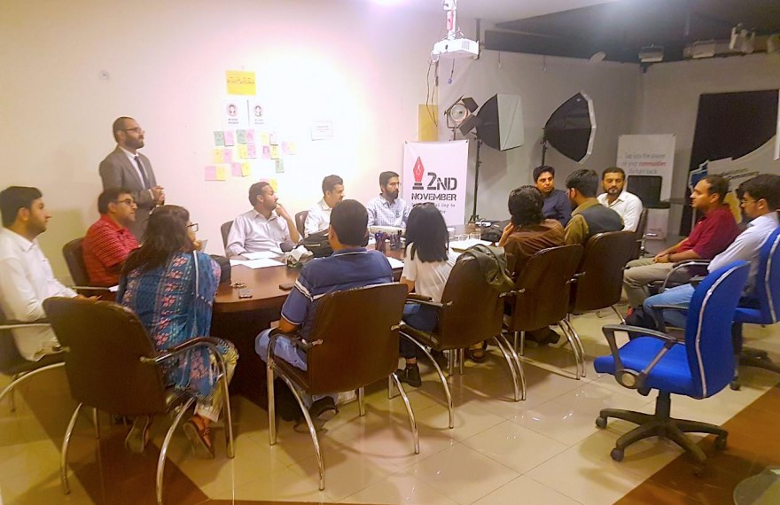 Journalists and coders scrape online data to examine legislative performance at a Scrapthon hosted by Media Matters for Democracy and Code for Pakistan