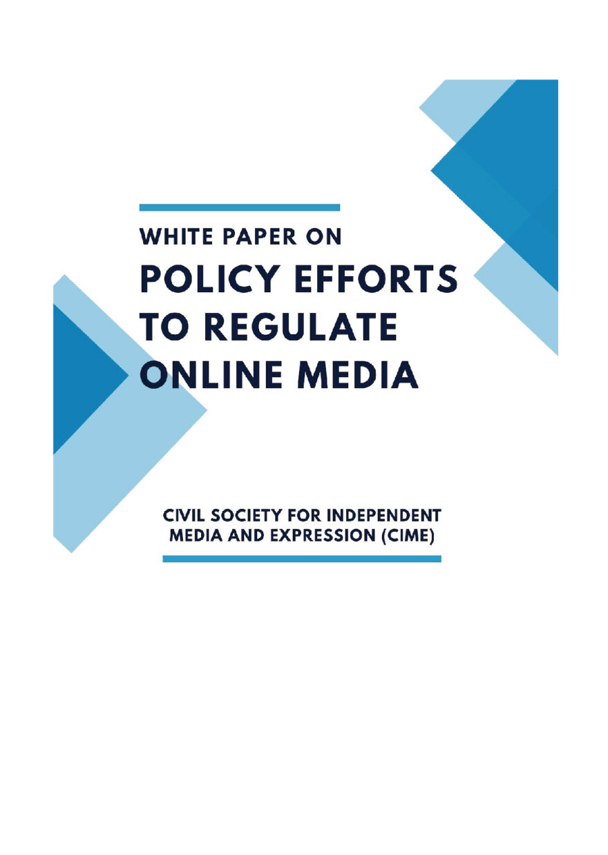 White Paper Online Media Regulation