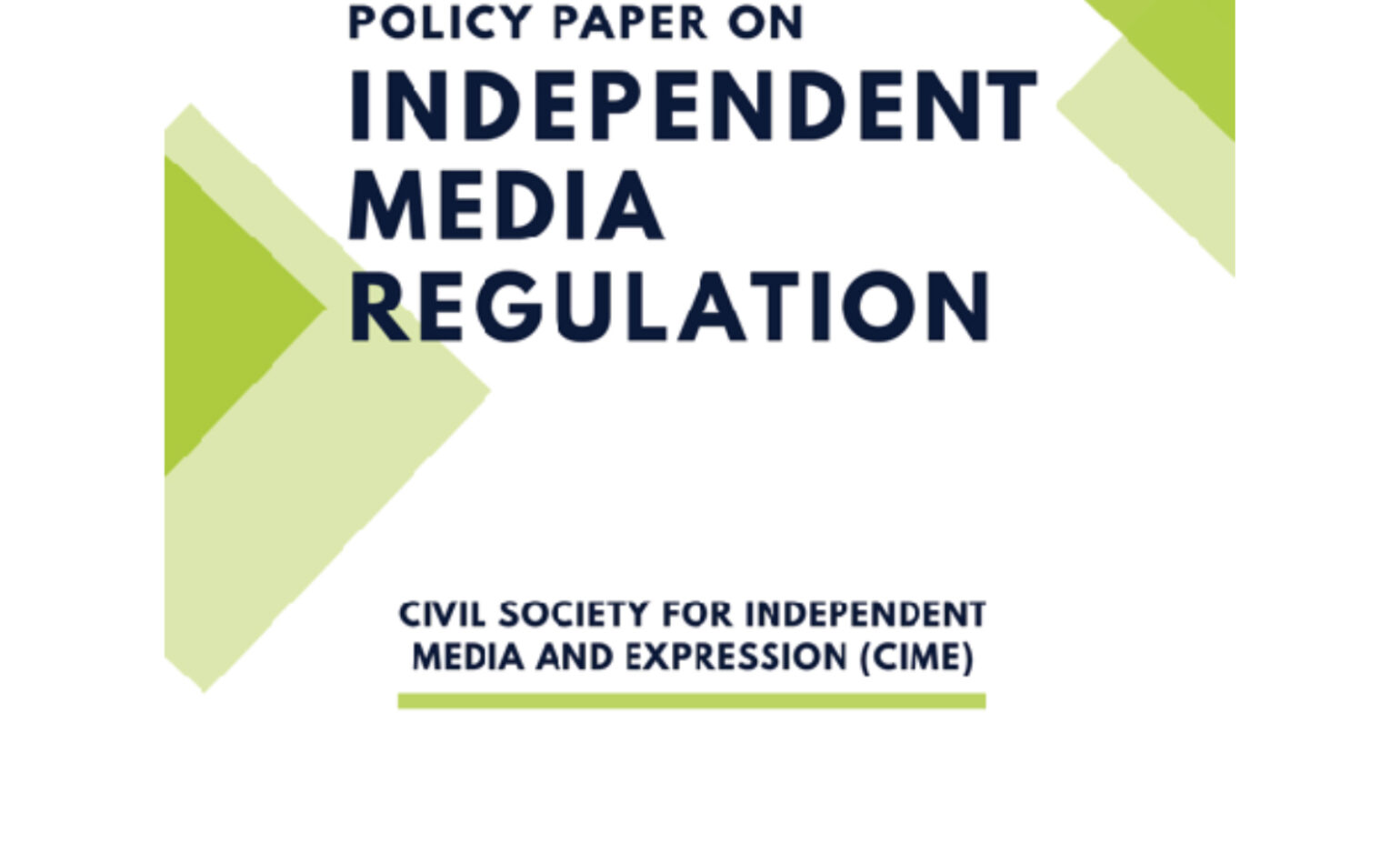 Policy Paper on Independent Media Regulation
