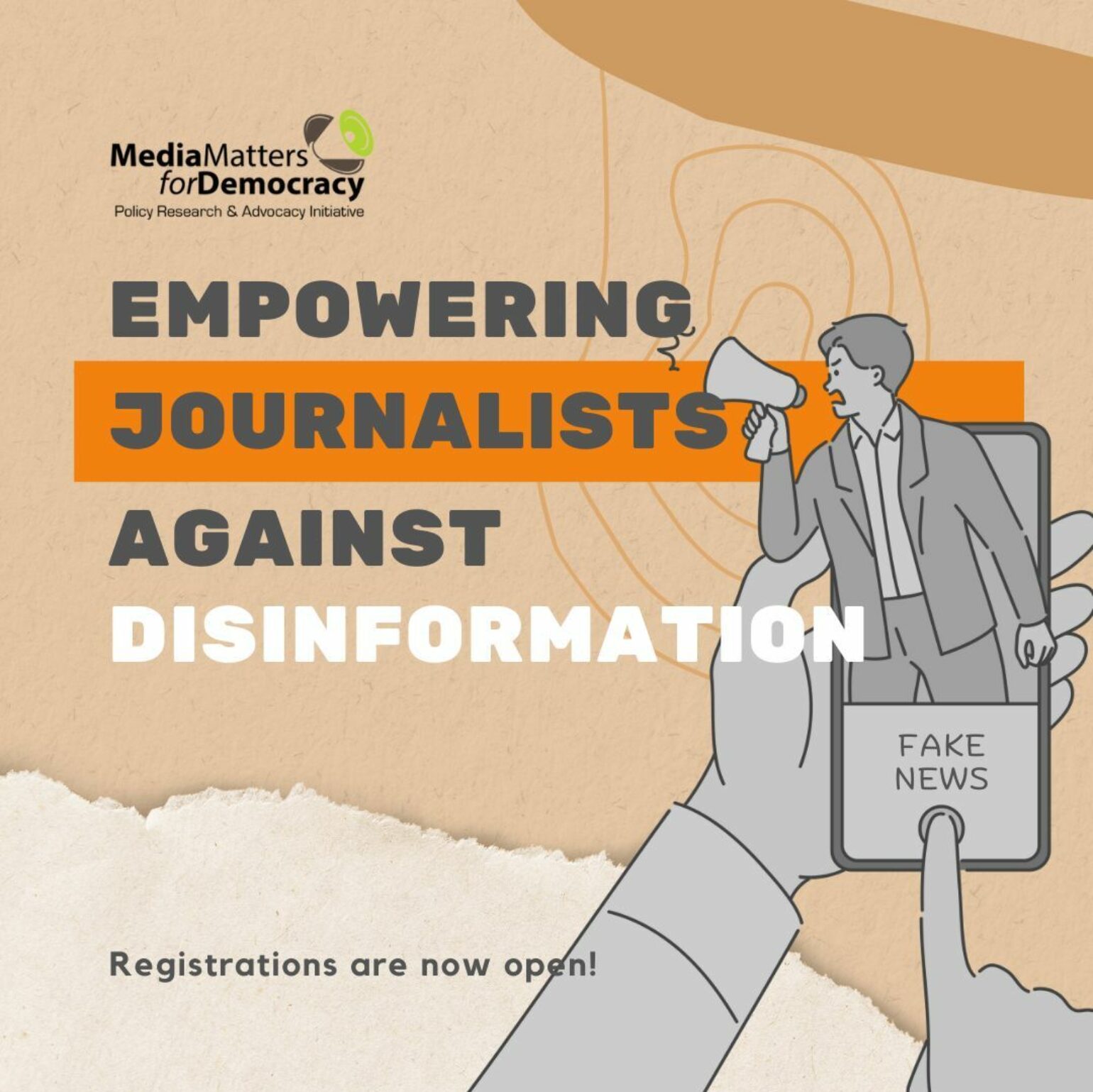 Registrations are now open: Empowering Journalists Against Disinformation (Islamabad)