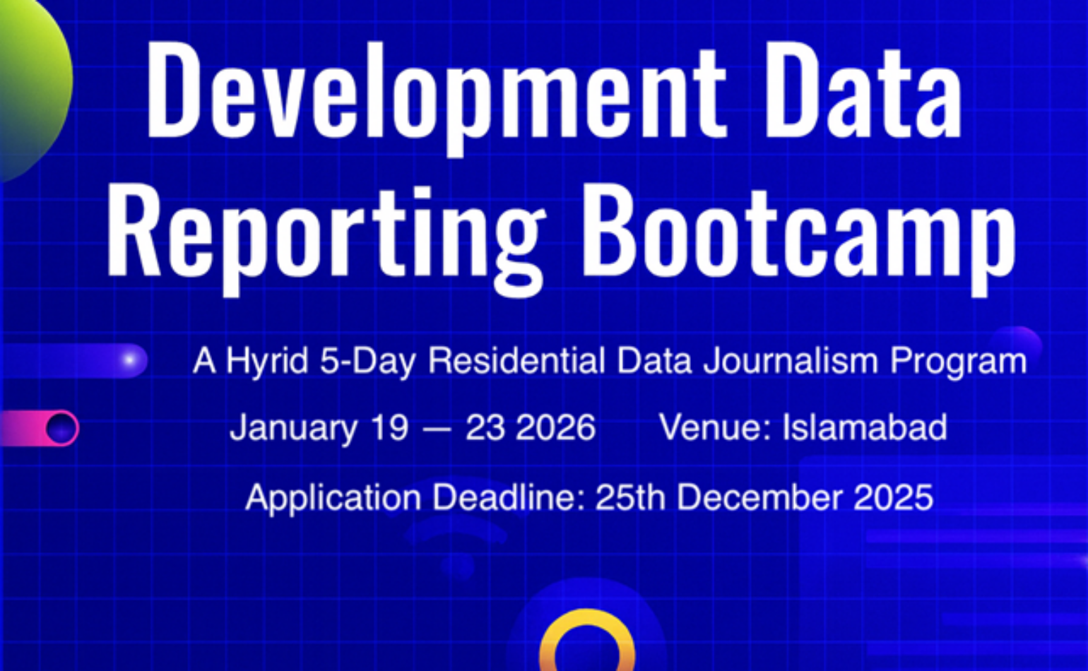 Announcing Development Data Reporting Bootcamp