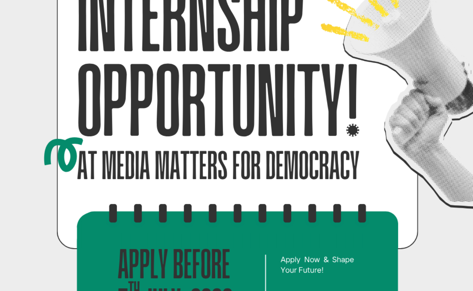 Paid Internship Opportunity at Media Matters for Democracy
